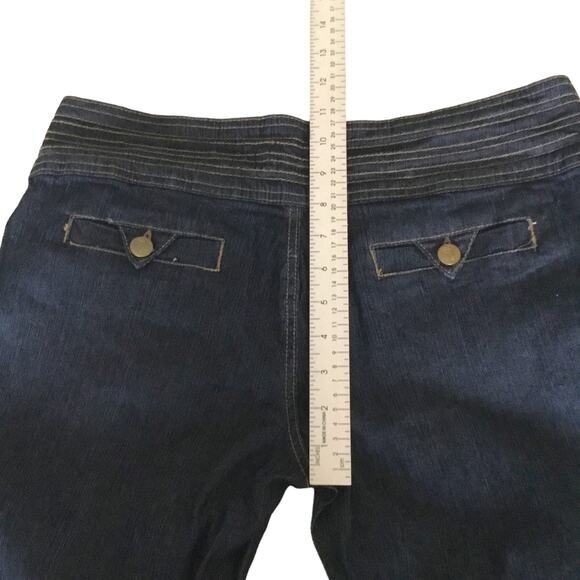 Street Trouser Jeans Low Waist Black Wash Stretchy Straight Womens 13 NWT Y2K - Picture 9 of 10